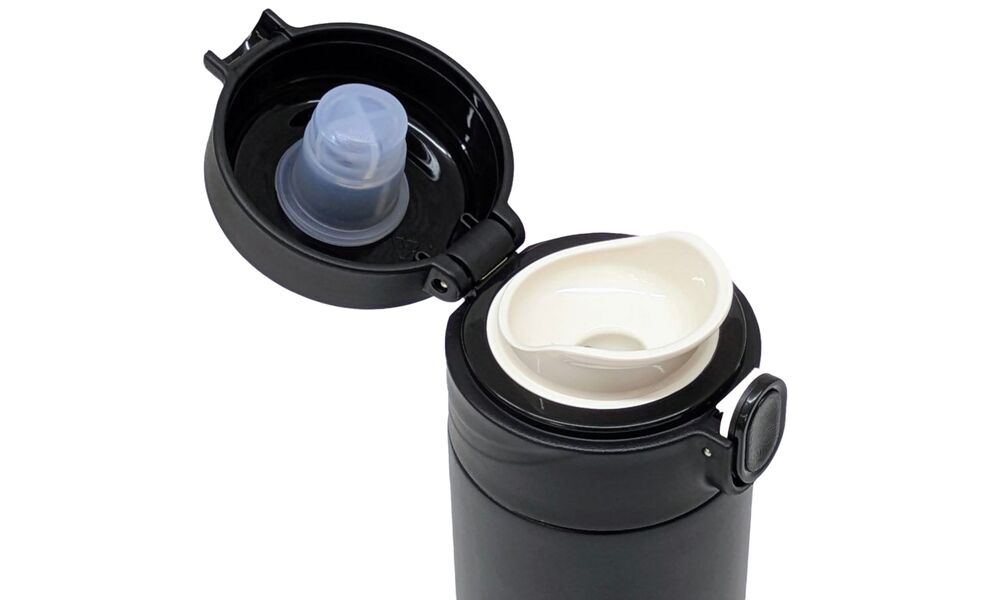 Термокружка для кави з поїлкою BaseCamp Thermos Cup (Orange) на 420 мл: герметична кришка, Об'єм: 420, Колір: Orange, зображення 2