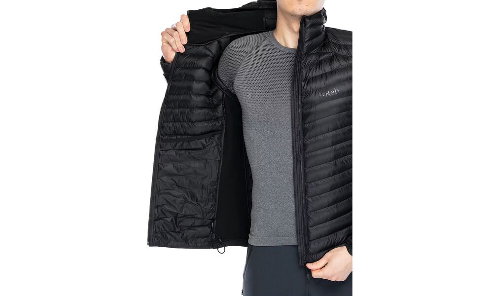 Лайнер чоловічий Rab Cirrus Flex Hoody (Black/Black), Колір виробника: Black/Black, Розмір: M, зображення 7