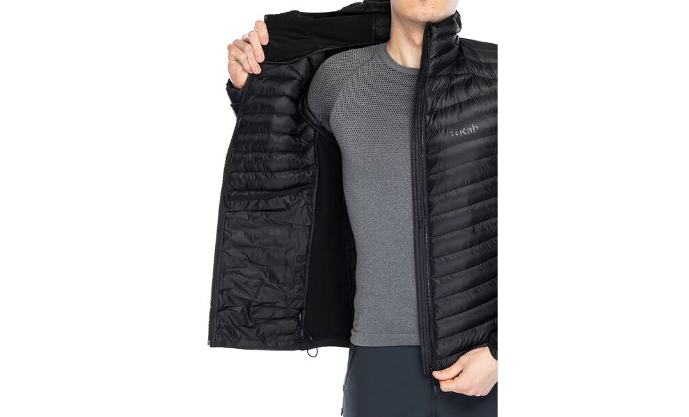 Лайнер чоловічий Rab Cirrus Flex Hoody (Black), Колір виробника: Black, Розмір: M, зображення 7