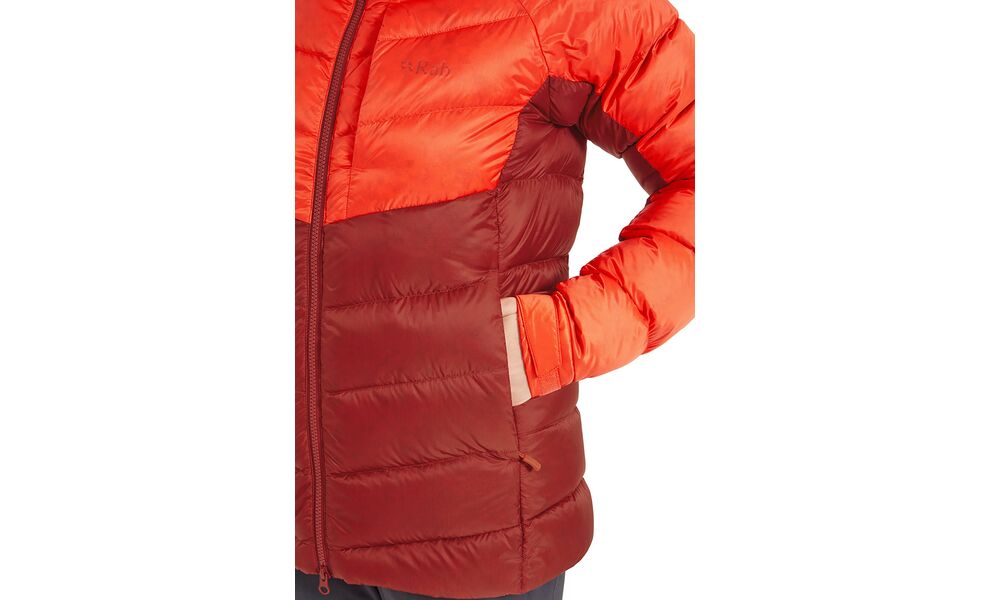 Пуховик жіночий Rab Glaceon Pro Jacket (Red Grapefruit/Tuscan Red), Колір виробника: Red Grapefruit/Tuscan Red, Розмір: S, зображення 10