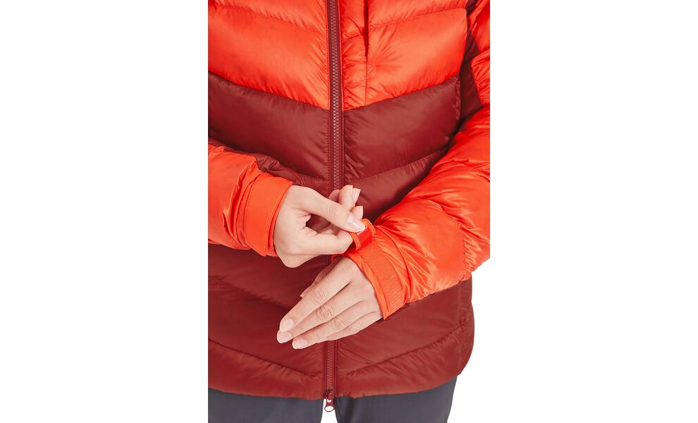 Пуховик жіночий Rab Glaceon Pro Jacket (Red Grapefruit/Tuscan Red), Колір виробника: Red Grapefruit/Tuscan Red, Розмір: S, зображення 12