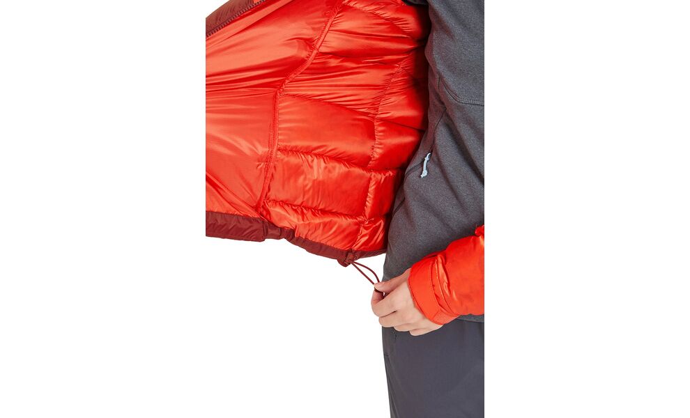 Пуховик жіночий Rab Glaceon Pro Jacket (Red Grapefruit/Tuscan Red), Колір виробника: Red Grapefruit/Tuscan Red, Розмір: S, зображення 9