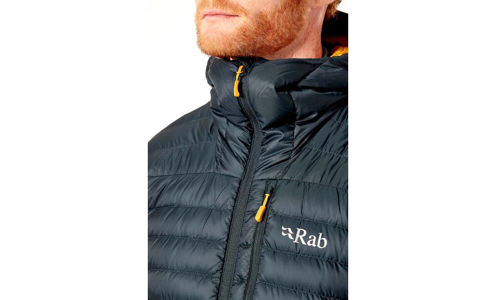 Пуховик чоловічий Rab Microlight Alpine Jacket (Black/Graphene), Колір виробника: Black/Graphene, Розмір: L, зображення 5