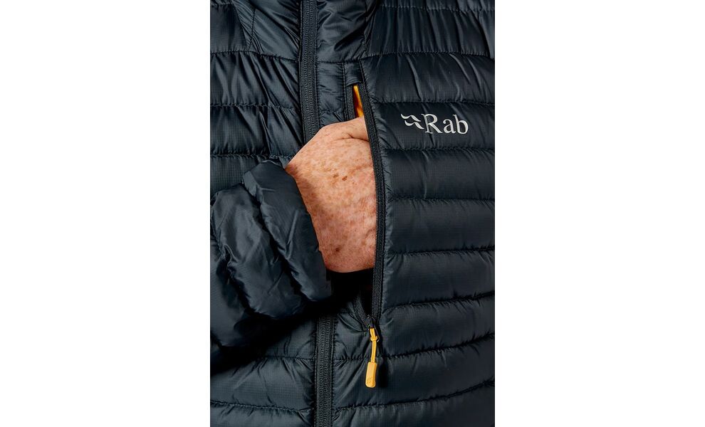 Пуховик чоловічий Rab Microlight Alpine Jacket (Graphene), Колір виробника: Graphene, Розмір: XL, зображення 10