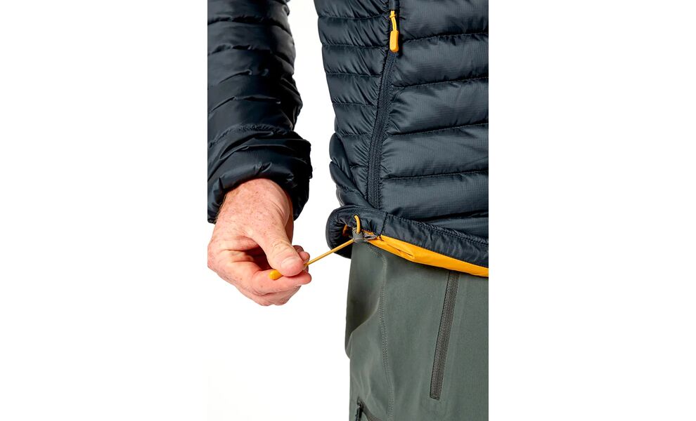 Пуховик чоловічий Rab Microlight Alpine Jacket (Black/Graphene), Колір виробника: Black/Graphene, Розмір: M, зображення 8