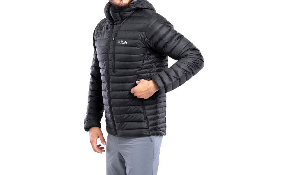 Пуховик чоловічий Rab Microlight Alpine Jacket (Black), Колір виробника: Black, Розмір: M, зображення 10
