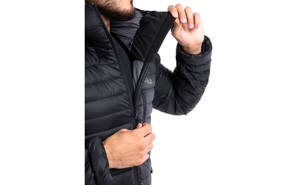 Пуховик чоловічий Rab Microlight Alpine Jacket (Black), Колір виробника: Black, Розмір: M, зображення 11
