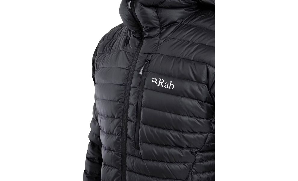 Пуховик чоловічий Rab Microlight Alpine Jacket (Black), Колір виробника: Black, Розмір: L, зображення 12