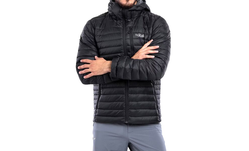 Пуховик чоловічий Rab Microlight Alpine Jacket (Black), Колір виробника: Black, Розмір: XL, зображення 13