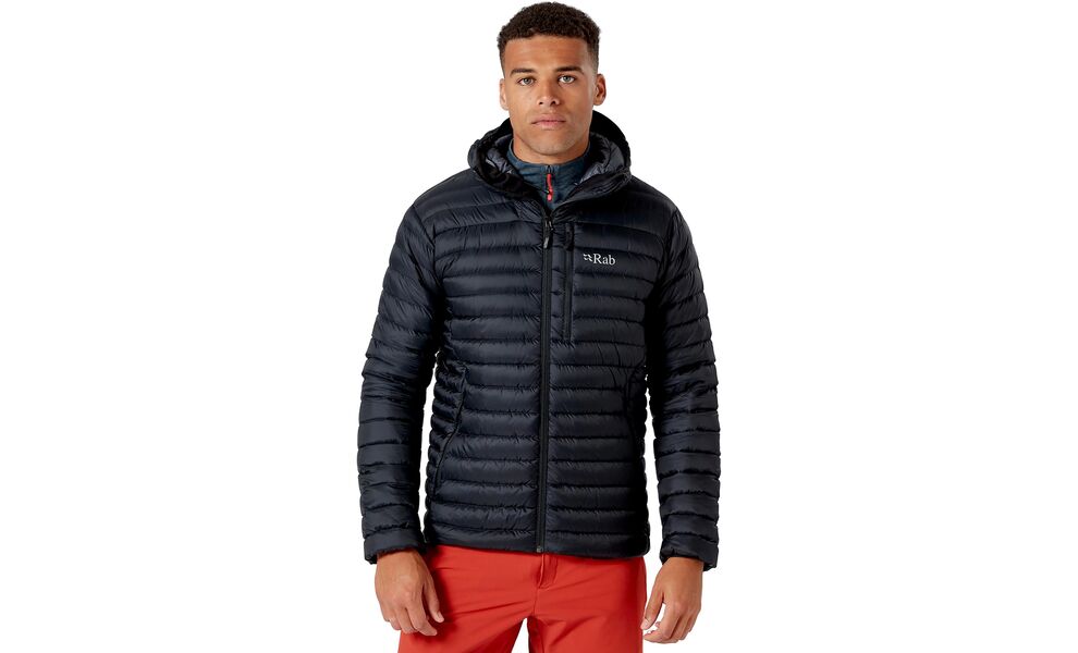 Пуховик чоловічий Rab Microlight Alpine Jacket (Black), Колір виробника: Black, Розмір: XXL, зображення 3
