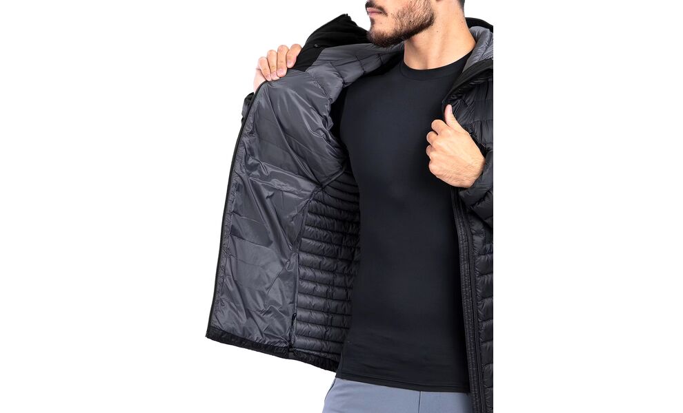 Пуховик чоловічий Rab Microlight Alpine Jacket (Black), Колір виробника: Black, Розмір: XL, зображення 9