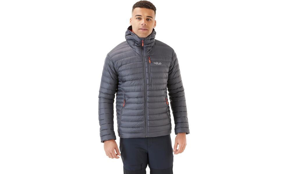 Пуховик чоловічий Rab Microlight Alpine Jacket (Graphene), Колір виробника: Graphene, Розмір: L, зображення 3