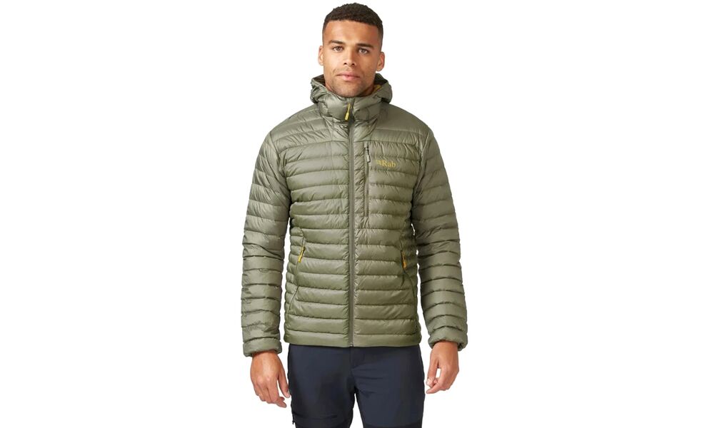 Пуховик чоловічий Rab Microlight Alpine Jacket (Light Khaki), Колір виробника: Light Khaki, Розмір: M, зображення 3