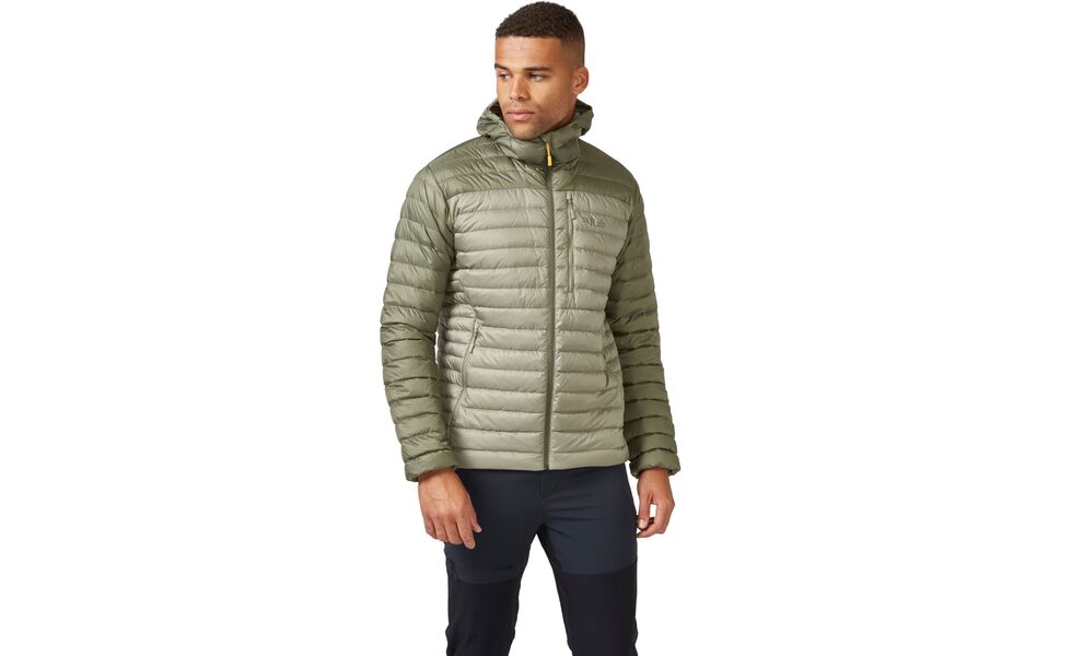 Пуховик чоловічий Rab Microlight Alpine Jacket (Light Khaki/Stone), Колір виробника: Light Khaki/Stone, Розмір: L, зображення 3