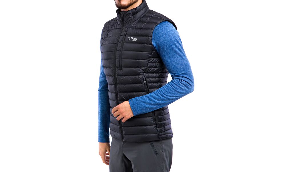 Жилет чоловічий Rab Microlight Vest (Black), Колір виробника: Black, Розмір: M, зображення 3