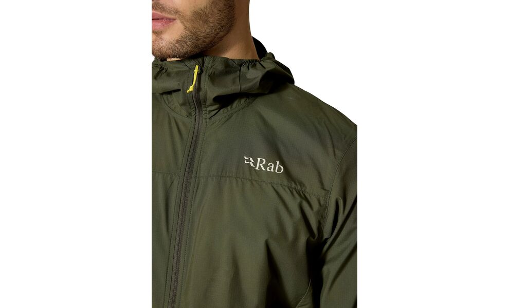 Вітрівка чоловіча Rab Windgather Hoody (Black), Колір виробника: Black, Розмір: M, зображення 5