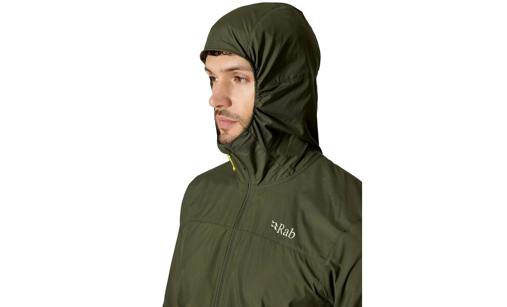 Вітрівка чоловіча Rab Windgather Hoody (Black), Колір виробника: Black, Розмір: XL, зображення 8