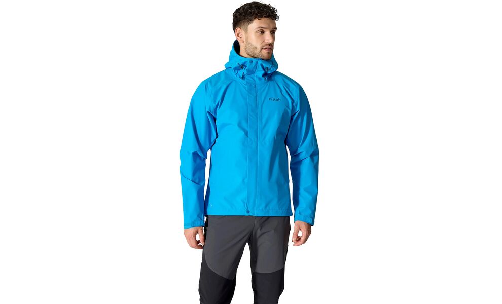 Штормівка чоловіча Rab Downpour Jacket (Army), Колір виробника: Army, Розмір: XL, зображення 2