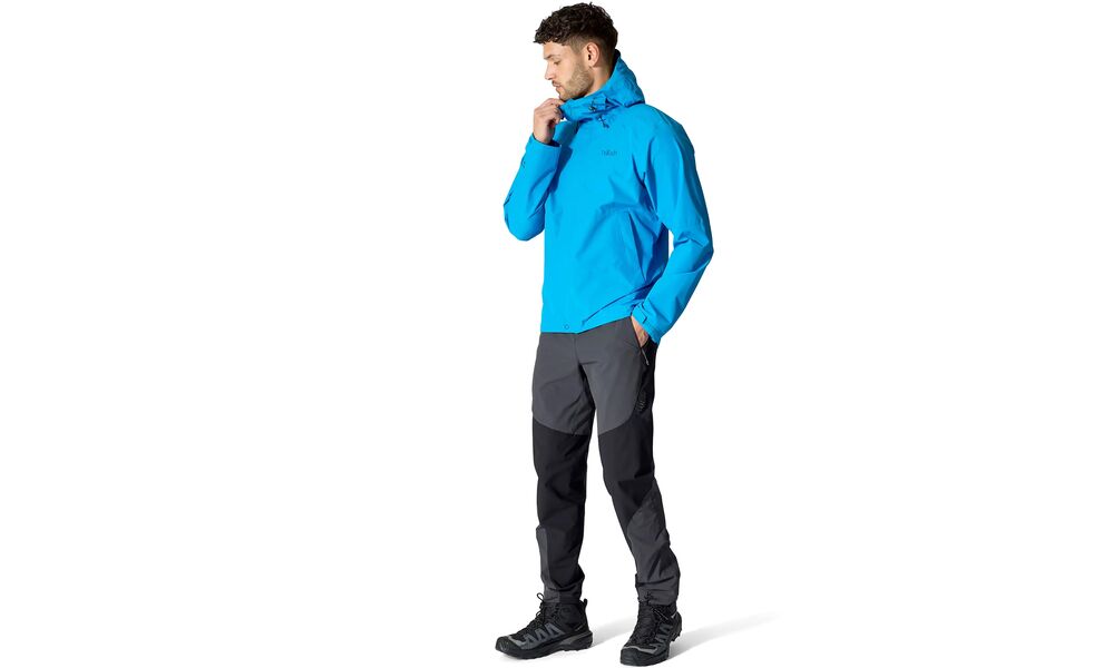 Штормівка чоловіча Rab Downpour Jacket (Army), Колір виробника: Army, Розмір: XXL, зображення 3