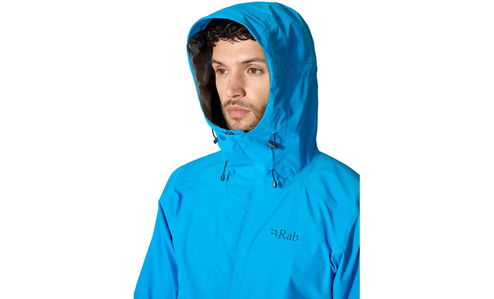 Штормівка чоловіча Rab Downpour Jacket (Army), Колір виробника: Army, Розмір: L, зображення 5