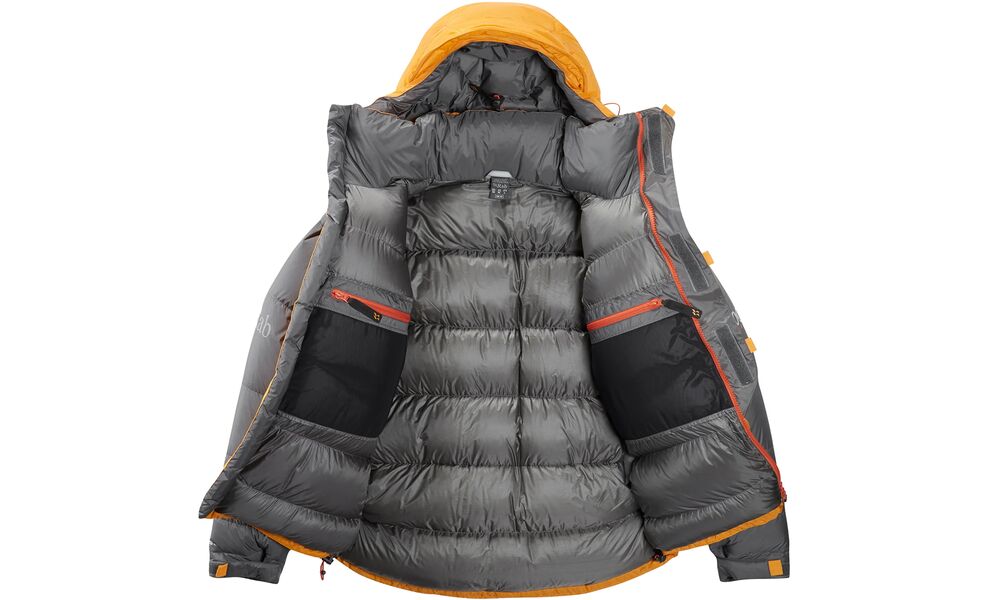 Пуховик унісекс Rab Expedition 8000 Jacket (Gold/Shark), Колір виробника: Gold/Shark, Розмір: XS, зображення 6