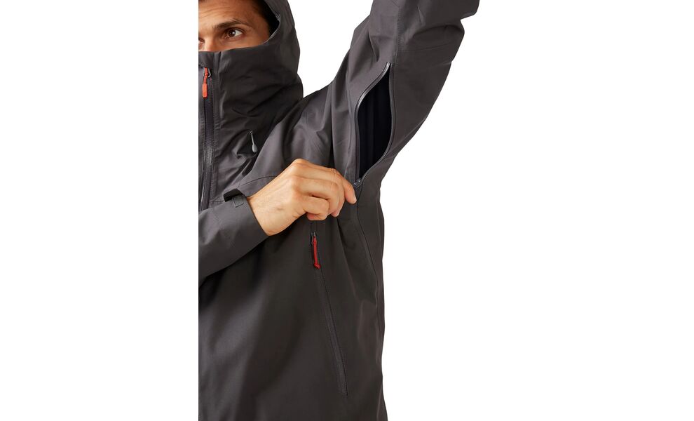 Штормівка чоловіча Rab Namche GTX Jacket (Graphene), Колір виробника: Graphene, Розмір: M, зображення 10