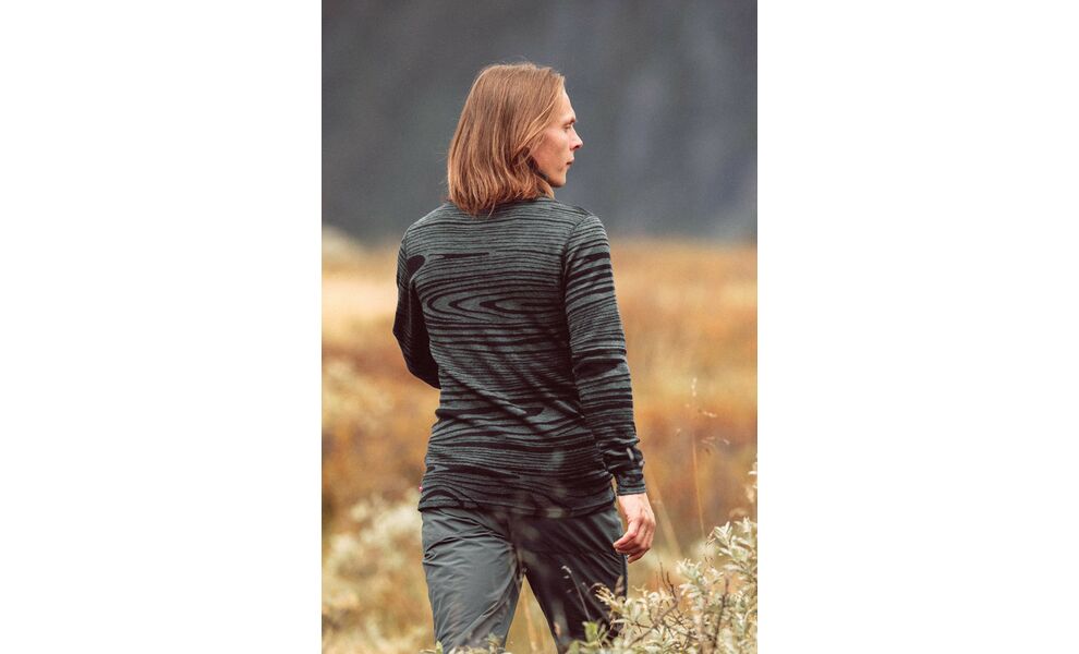 Термокофта чоловіча Aclima WarmWool Crew Neck (422/Black Motion), Колір виробника: 422/Black Motion, Розмір виробника: L, зображення 9