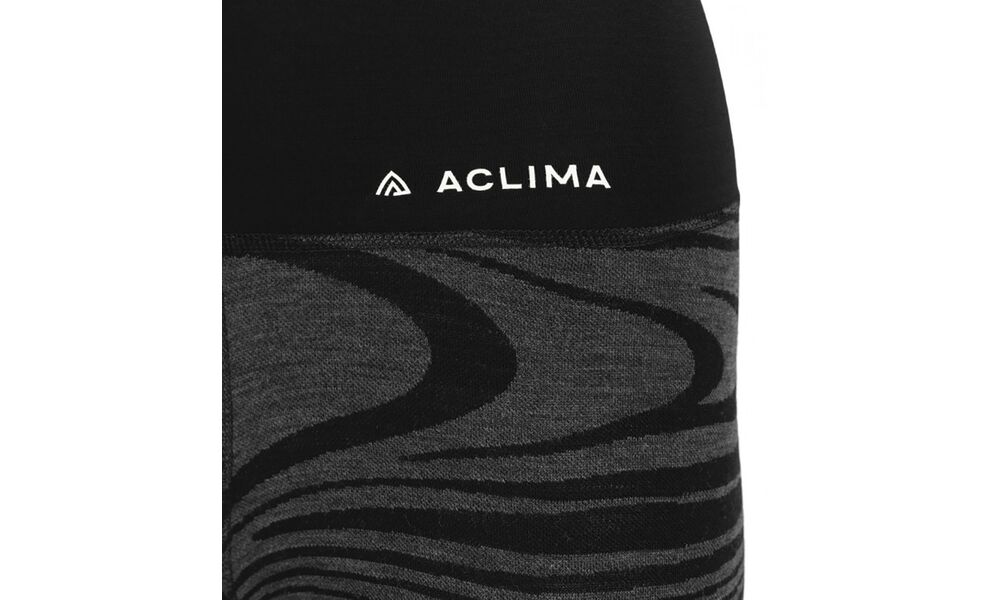 Термоштани жіночі Aclima WarmWool Longs High Waist (422/Black Motion), Колір виробника: 422/Black Motion, Розмір виробника: M, зображення 8