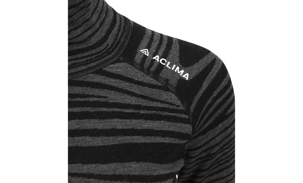 Термокофта жіноча Aclima WarmWool Roll Neck (422/Black Motion), Колір виробника: 422/Black Motion, Розмір виробника: S, зображення 3