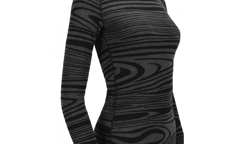 Термокофта жіноча Aclima WarmWool Roll Neck (422/Black Motion), Колір виробника: 422/Black Motion, Розмір виробника: S, зображення 4