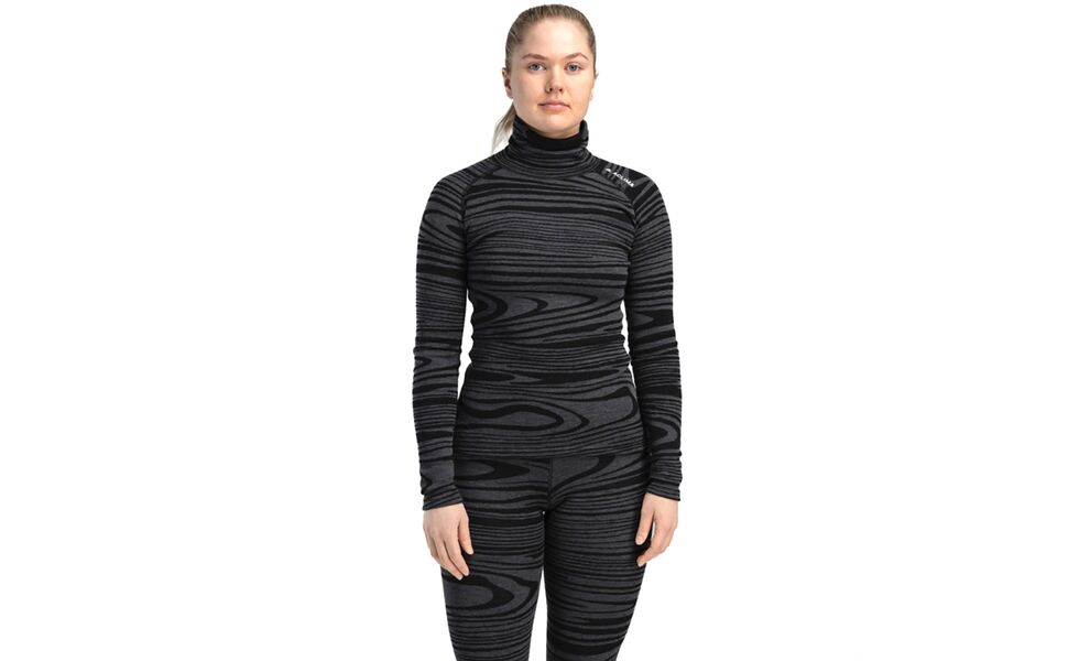 Термокофта жіноча Aclima WarmWool Roll Neck (422/Black Motion), Колір виробника: 422/Black Motion, Розмір виробника: S, зображення 5