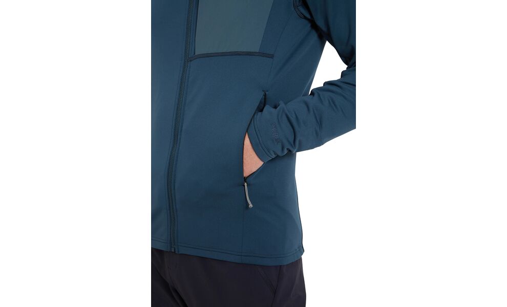 Фліска чоловіча Rab Superflux Hoody (Tempest Blue), Колір виробника: Tempest Blue, Розмір: L, зображення 7