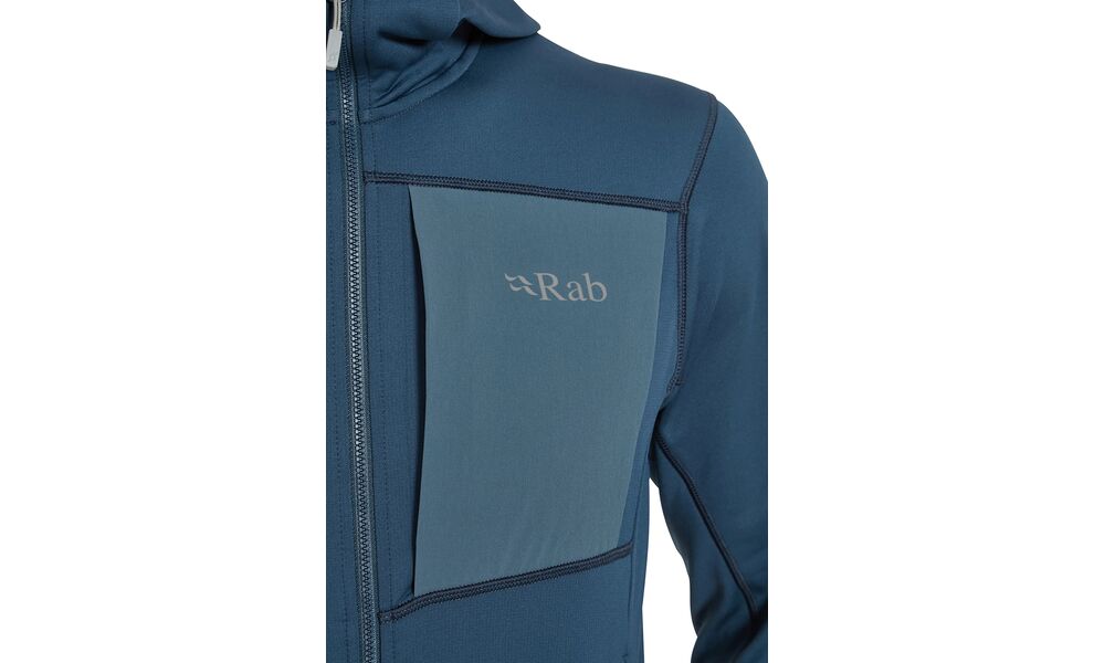 Фліска чоловіча Rab Superflux Hoody (Tempest Blue), Колір виробника: Tempest Blue, Розмір: L, зображення 9