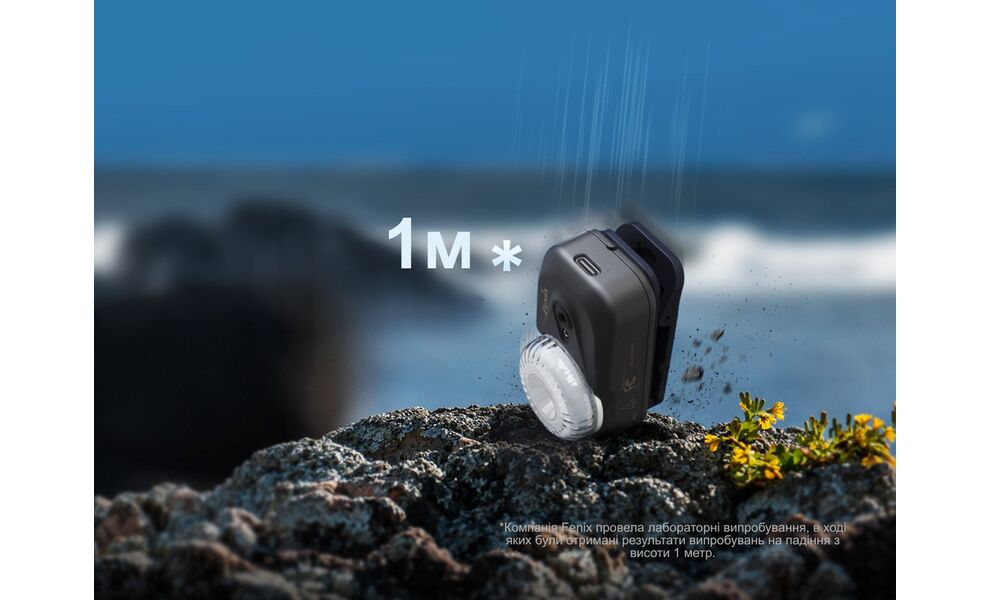 Налобний ліхтар акумуляторний з сенсорним керуванням Fenix HL17R (Black) з червоним світлом, USB Type-C, Колір корпусу: Black, зображення 16