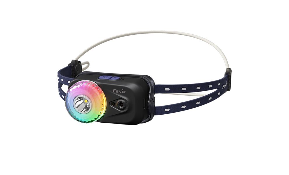 Налобний ліхтар акумуляторний з сенсорним керуванням Fenix HL17R (Black) з червоним світлом, USB Type-C, Колір корпусу: Black, зображення 2