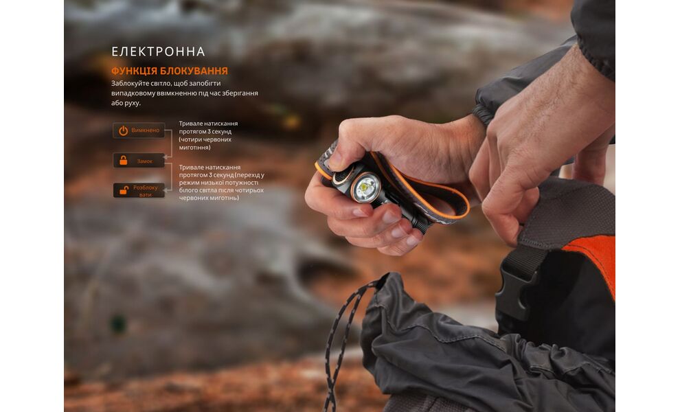 Налобний ліхтар на батарейках Fenix HM23 V2.0 з червоним світлом, зображення 15