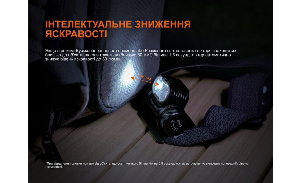 Налобний ліхтар з акумулятором Fenix HM55R (Purple) з червоним світлом, USB Type-C, Колір корпусу: Purple, зображення 17