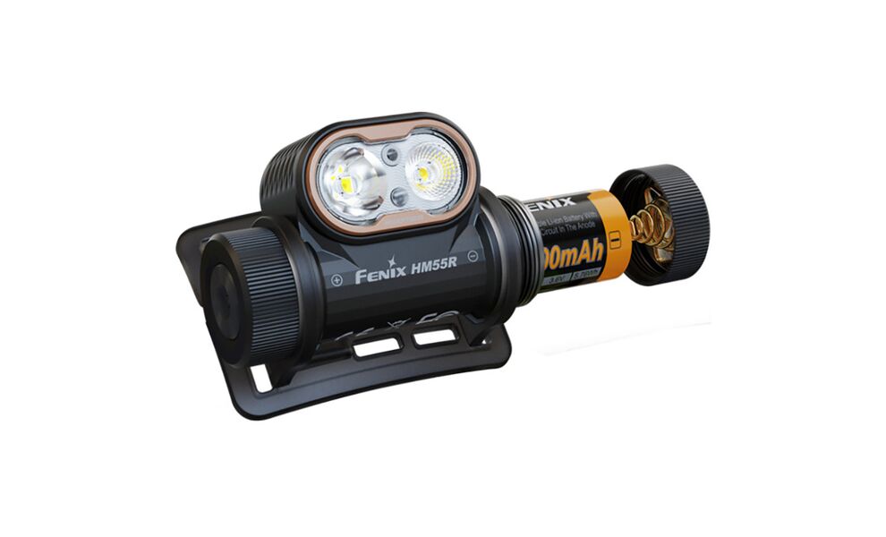 Налобний ліхтар з акумулятором Fenix HM55R (Nebula) з червоним світлом, USB Type-C, Колір корпусу: Nebula, зображення 2