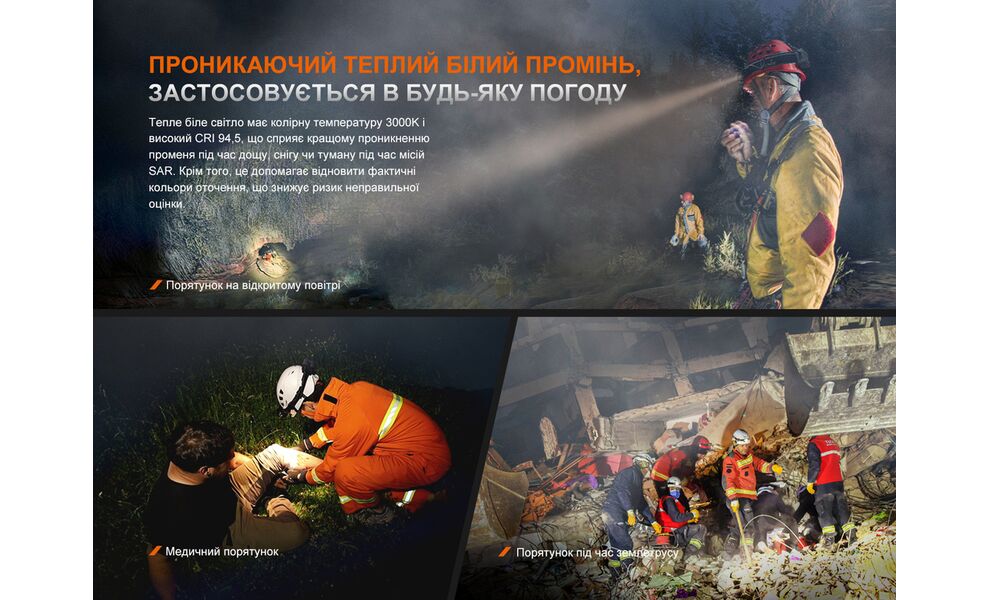 Налобний ліхтар акумуляторний з функцією павербанк Fenix HP35R SAR: USB Type-C, зображення 11