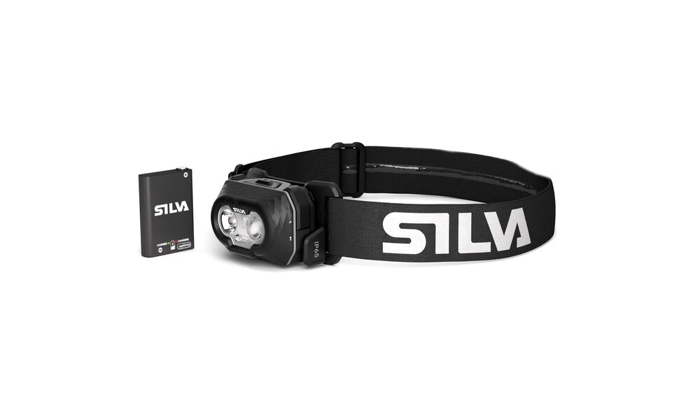 Налобний ліхтар з акумулятором Silva Discover Hybrid з червоним світлом, USB Type-C, Колір корпусу: Black, зображення 3