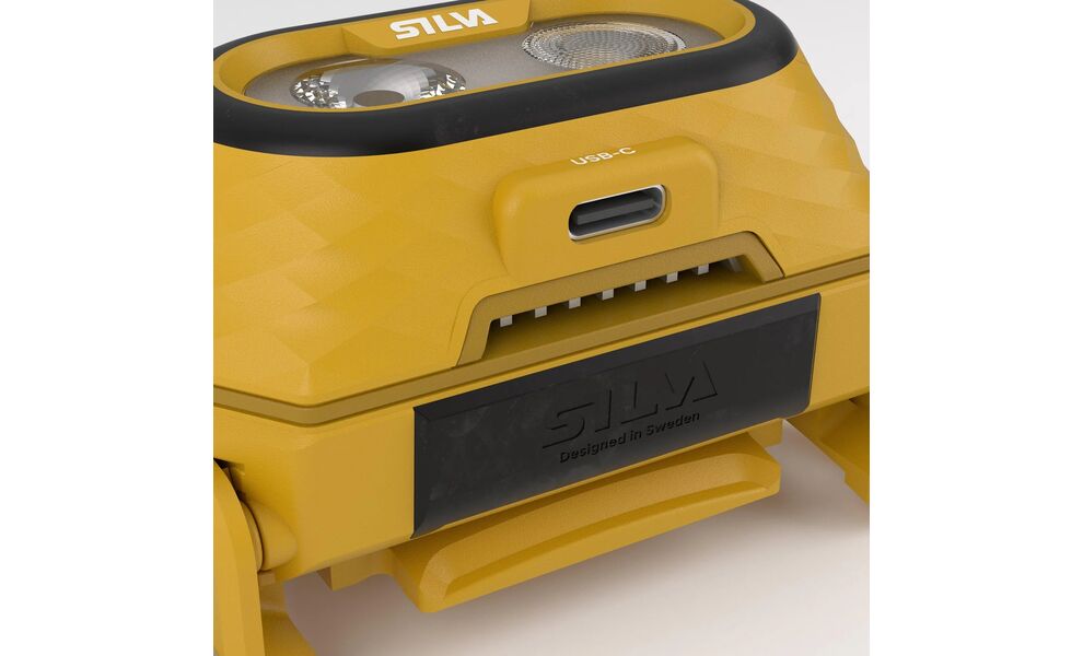 Налобний ліхтар акумуляторний Silva Explore 5 (Yellow) з червоним світлом, USB Type-C, Колір корпусу: Yellow, зображення 3