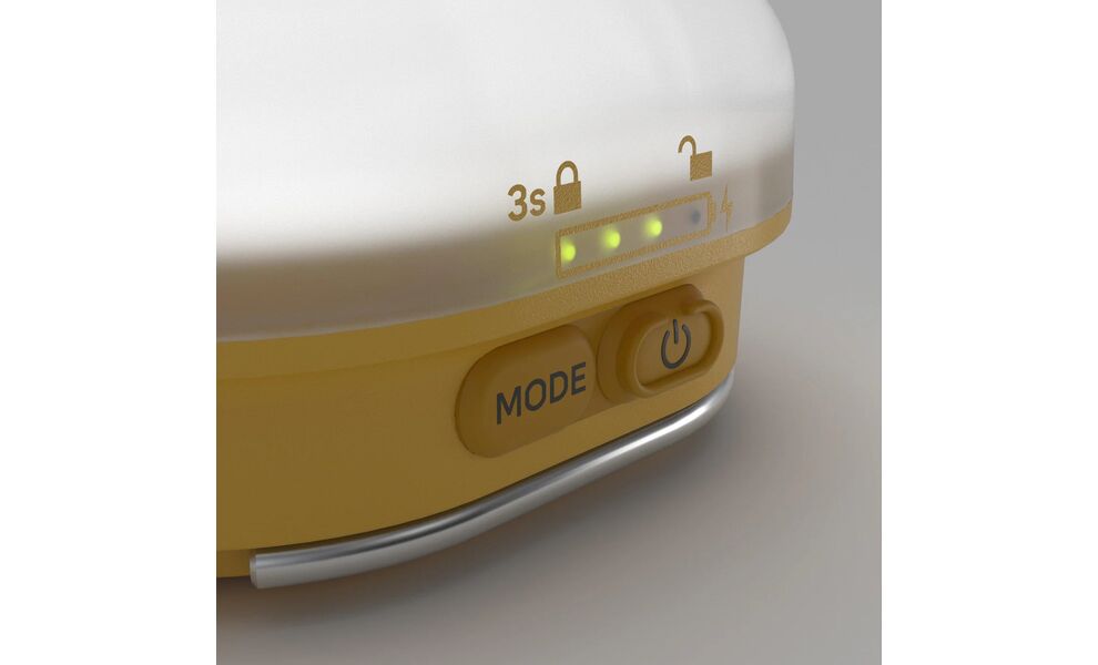 Кемпінговий ліхтар акумуляторний Silva Glow Recharge (Yellow): USB Type-C, Колір корпусу: Yellow, зображення 2