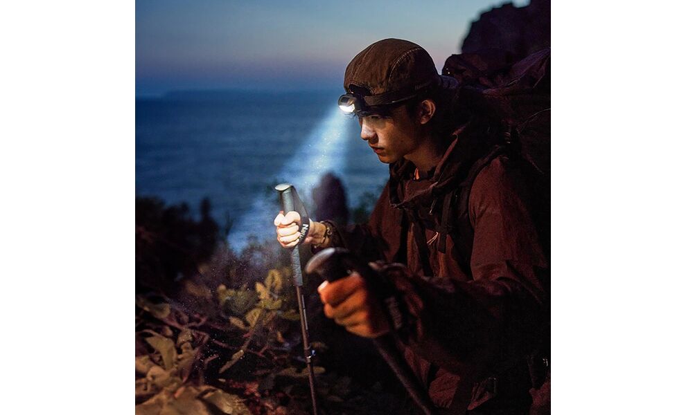 Налобний ліхтар на батарейках Naturehike CNK2300DQ020 з червоним світлом, Колір корпусу: Green, зображення 2