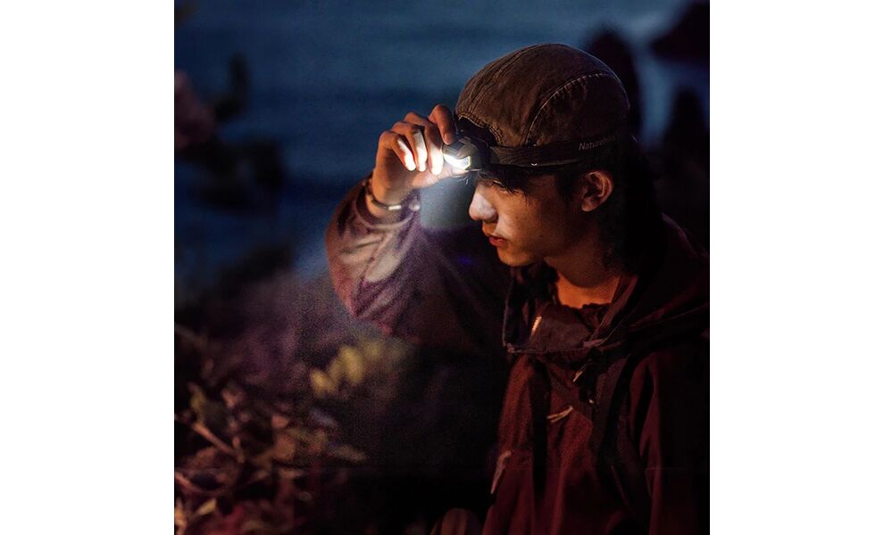 Налобний ліхтар на батарейках Naturehike CNK2300DQ020 з червоним світлом, Колір корпусу: Green, зображення 4