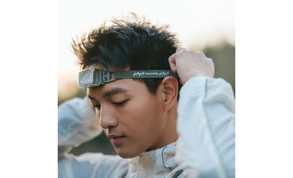 Налобний ліхтар акумуляторний Naturehike CNK2550ZM011 (Grey) з червоним світлом, магнітна зарядка, Колір корпусу: Grey, зображення 5