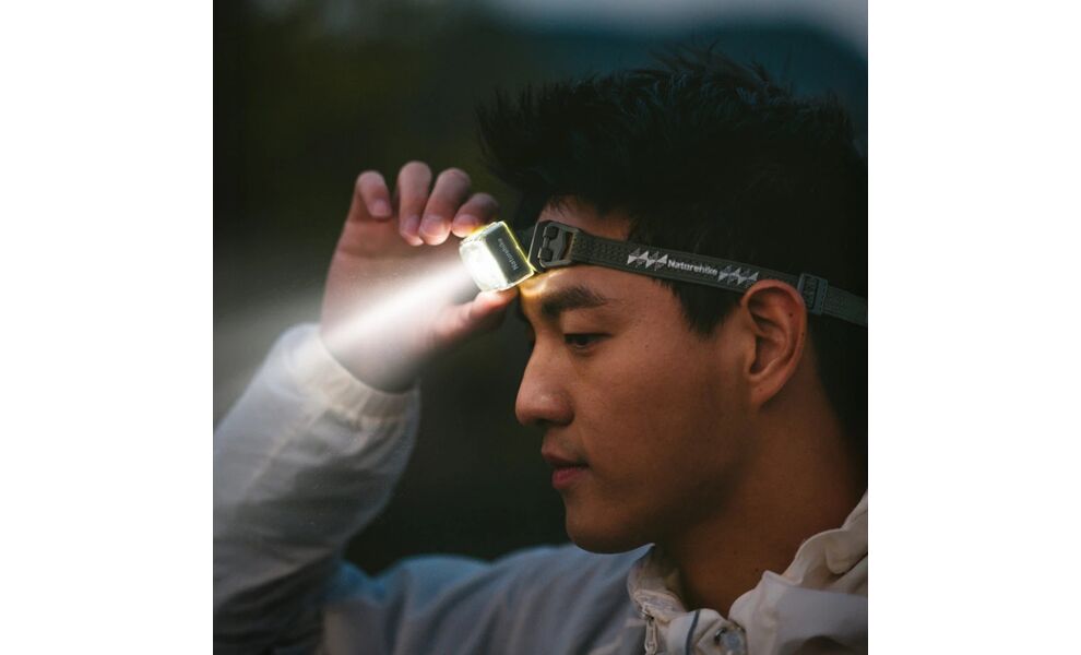 Налобний ліхтар акумуляторний Naturehike CNK2550ZM011 (Grey) з червоним світлом, магнітна зарядка, Колір корпусу: Grey, зображення 7