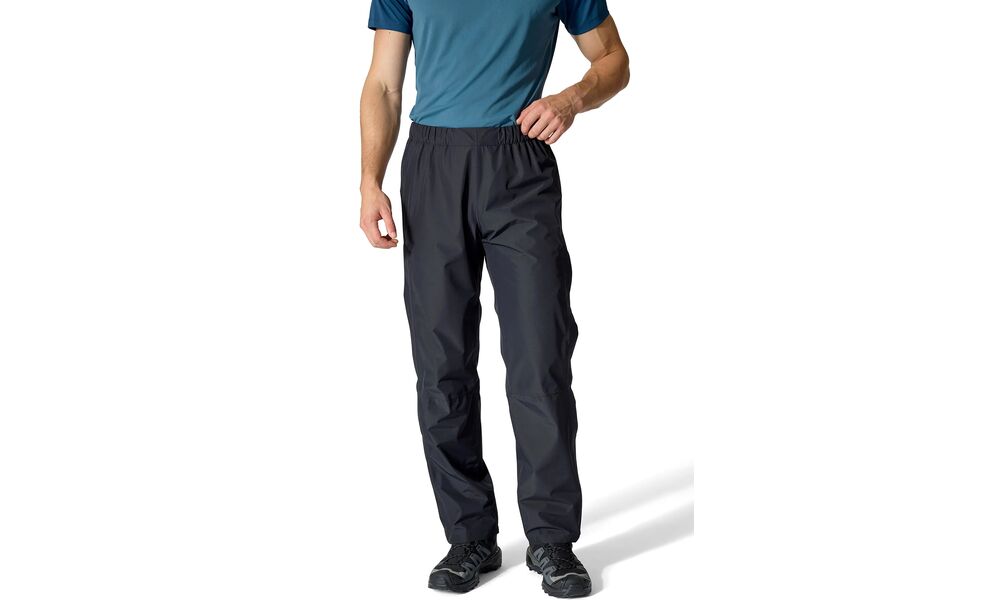 Штани чоловічі Rab Downpour - Regular (Black), Колір виробника: Black, Тип довжини: Regular, Розмір: L, зображення 2