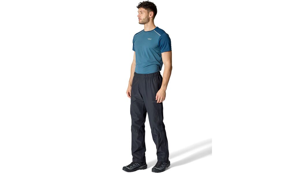 Штани чоловічі Rab Downpour - Regular (Black), Колір виробника: Black, Тип довжини: Regular, Розмір: S, зображення 7
