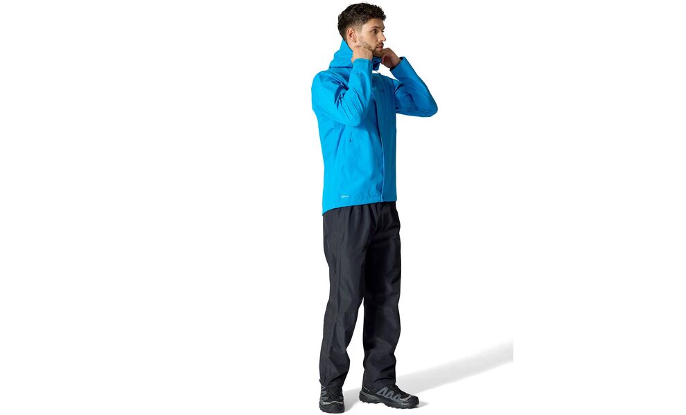Штани чоловічі Rab Downpour - Regular (Black), Колір виробника: Black, Тип довжини: Regular, Розмір: XL, зображення 9