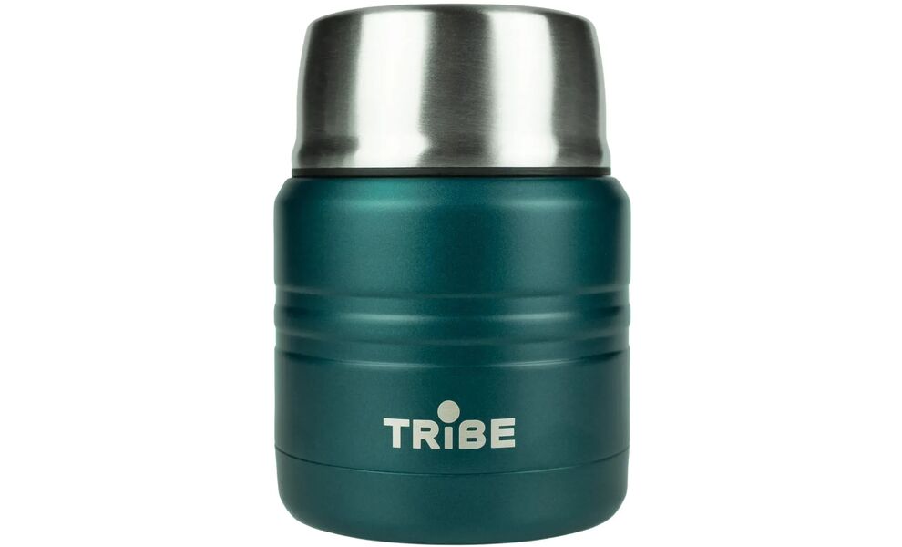 Термос для їжі з ложкою Tribe Food Jar (Ocean) на 350 мл, Об'єм: 350, Колір: Ocean, зображення 5